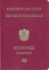 Couverture de passeport de Autriche