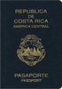 Couverture de passeport de Costa Rica