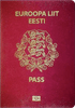 Couverture de passeport de Estonie