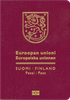 Couverture de passeport de Finlande