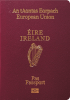 Couverture de passeport de Irlande