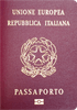 Couverture de passeport de Italie