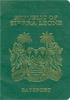 Couverture de passeport de Sierra Leone