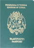 Couverture de passeport de Tonga