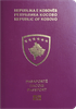 Couverture de passeport de Kosovo