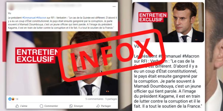une fausse citation d’Emmanuel Macron